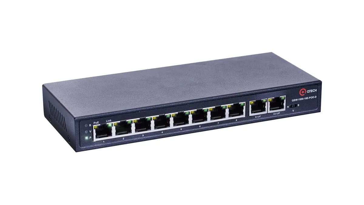 Неуправляемый коммутатор QTECH QSW-1500-10E-POE-D