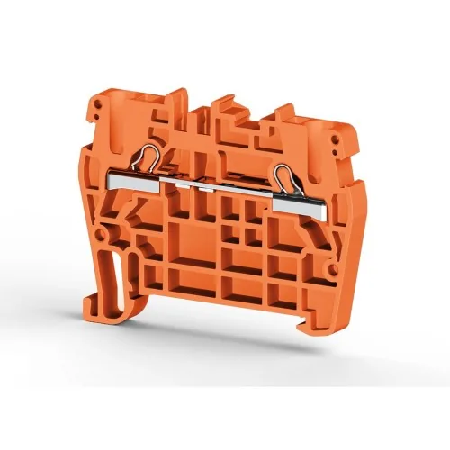 Клеммник пружинный быстрозажимной Push in, 2,5 мм.кв. оранжевый KLEMSAN PYK2,5 307107