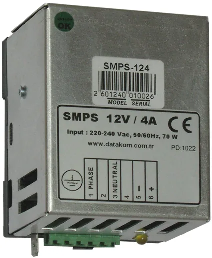 Зарядные устройства для аккумуляторов на DIN-рейку DATAKOM SMPS-124/242